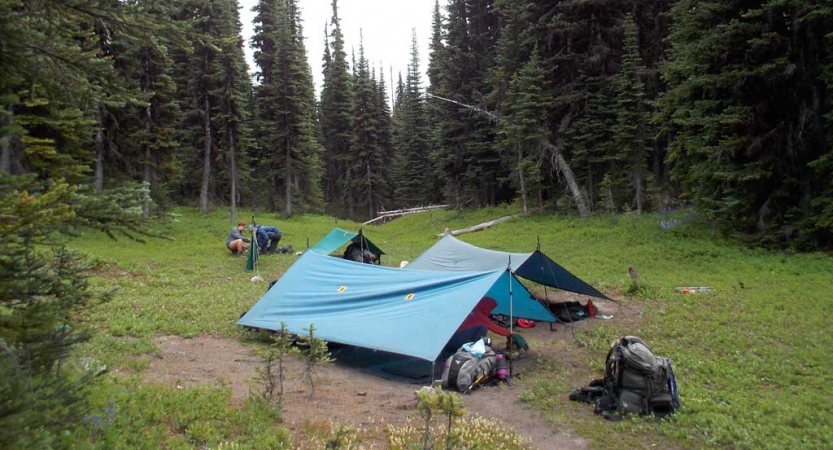 backpacking campsite